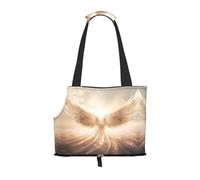 Angel's Wings Printed Portable Foldable pet Shoulder Bag, Suitable for Carrying Small Pets