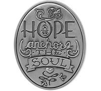 Angelstar Hope Anchors The Soul Visor Clip, Grey, 2-1/2"