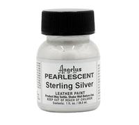 Angelus 1 oz Leather Paint, 1 Fl Oz (Pack of 1), Sterling Silver