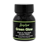 Angelus 1oz Neon Green Glow Paint - Brightest Glow, All-Night Illumination - Non-Toxic, Made in USA - Ideal for Art, Decor, Crafts, and More