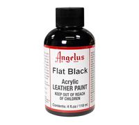Angelus Acrylic 4 Ounce Paint (Flat Black)