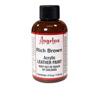 Angelus Acrylic Leather Paint-118.3ml Rich Brown