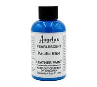 Angelus Brand Acrylic Leather Paint - Pearlescent Pacific Blue (4oz)