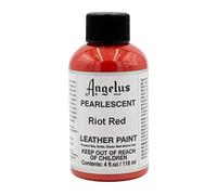 Angelus Brand Acrylic Leather Paint - Pearlescent Riot Red (4oz)