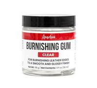 Angelus Burnishing Gum Leather Edge Finish Clear | Turns Leather Edges to Smooth & Glossy | 4oz (118mL)