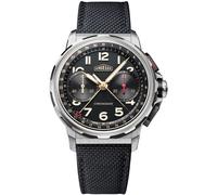 Angelus Chronodate Titanium Black Rubber Watch AGS-018