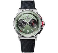 Angelus Chronodate Titanium Green Rubber Watch AGS-020