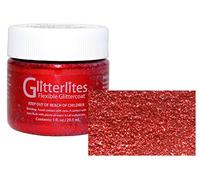 Angelus Glitterlites Flexible Glittercoat 29.6ml Bottle - Ruby Red
