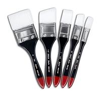 Angelus Large Paint Brush - Big Paint Brushes for Acrylic Painting, Giant Paintbrush for Oil Paint, Canvas, Murals, Sneakers, Crafts, (Set of 5)