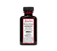 Angelus Leather Dye, Medium Brown, 3 Ounce Bottle (500-03-023)