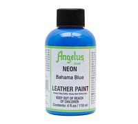 Angelus Leather Paint, 4 Ounce Jar, Bahama Blue