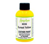 Angelus Neon Acrylic Leather Color Yellow Size: 118ml