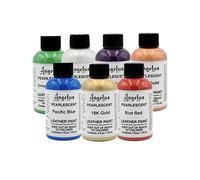 Angelus Pearlescent Leather Paint- Customizable Paint for Sneakers, Shoes, Jackets, Leather, & More- Complete Kit
