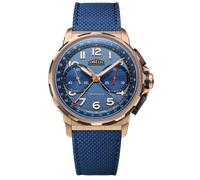 Angelus Watch Chronodate Gold Limited Edition - Blue AGS-014