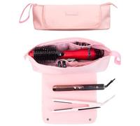 ANGENIL Hair Tools Travel Bag with Heat Resistant Mat for Straighteners, Curling Iron, Hot Hair Brushes, Hair Dry, Styling Appliances, Large Capacity Haircare Accessories Storage Bag, Gifts for Women