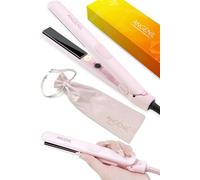 ANGENIL Pro Purple Ceramic Mini Hair Straightener for Women,Thin Hair Straighteners and Curlers in One,Dual Voltage Mini Straighteners Travel Size 1.8 cm,Small Flat Iron