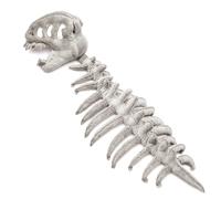 Angenster Dinosaur Skeleton Costume,Wearable Dinosaurs Spine Plush Headgear,Dinosaur Party Costumes for Men Women (Style B)