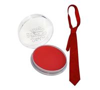 Anger Emotion Character Fancy Dress Costume Set Red Facepaint + Red Tie Animated Movie Character Accessory - Angry Emotion Character