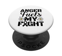 Anger Fuels My Fight - Lung cancer awareness PopSockets Adhesive PopGrip
