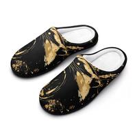 Anger Honey-Badger Roaring Slippers Women Winter Warm Cotton Hotel Slippers Anti-Slip Indoor Slip-Ons House Shoes 9-10（40-41）