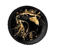 Anger Honey-Badger Roaring Spare Tire Cover Universal Waterproof Wheel Protector Tire Covers for Travel Trailer RV