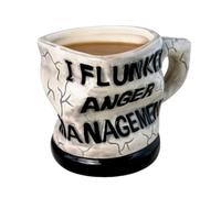 Anger Management - Ceramic Coffee Mug, Funny Office Stress Relief Mug, Novelty Birthday Gift | Sarcastic Glasses At The Workplace For Tea And Shock Lovers