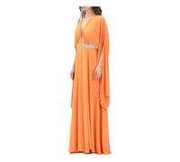 Angera Long Dress - female - Alma Sanchez - Gowns - Orange - M - Dresses M