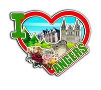 Angers Pays de la Loire France Magnet Fridge Magnet Wooden 3D Landmarks Travel Collectible Souvenirs Decoration Handmade -3948