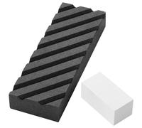 Angerstone Dual Grit Coarse/Fine Flattening Stone Set - Two Sharpening Stones Flattener - Whetstone Fixer with Grooves for Re-Levelling Any Whet Stones, Oil Stones, Waterstones