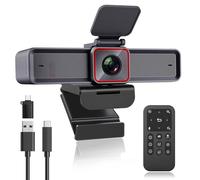 Angetube 4K Webcam with AI Tracking,Streaming Web Camera for PC/Mac,USB3.0 | HDR, AI Noise-Canceling Mic, Ideal for Laptop, Video Web Cam for Meeting, Conference, Live Streaming, Works with Zoom, Teams