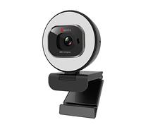 Angetube Webcam 1080P 60FPS with Ring Light, HD USB Streaming Web camera with Privacy Cover Autofocus Built-in Microphone for Computer PC Laptop Mac
