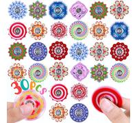 ANGGIKO 30 PCS Party Bag Fillers for Kids Fidget Spinner Easter Basket Fillers Mini Sensory Fidget Toys, Pass the Parcel Prizes Fidgets Pack Classroom Rewards Fillers Easter Gifts Kids Bulk Gifts