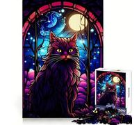 Anggora Cat Abstract Jigsaw Puzzles 1000 Piece for Teenagers Recall Skill Happy Idle Time Crisp Edges (38x52cm)