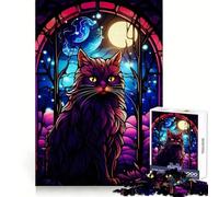 Anggora Cat Abstract Teenagers Puzzles 1000 Piece Jigsaws Memory Boost Unwind Easily (38x26cm)