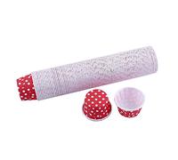 ANGGREK 100pcs Cupcake Cases Mini Baking Cups er Cupcake Liners for Cake Balls Muffins Cupcakes(Red)