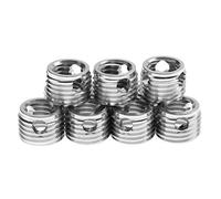 ANGGREK 10Pcs Thread Repair Insert, Stainless Steel Threaded Inserts Self Tapping Screw Inserts with Large Area for (Inner M8*1.25 Outer M12*1.5 Length 9mm)