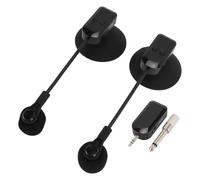 ANGGREK 2.4G Wireless Saxophone Microphone Wireless Instrument Mic Flute Mic with 360° Rotation Omnidirectional Condenser for Guitar Violin Accordion Performance