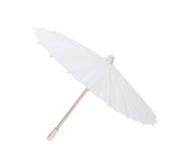 ANGGREK 20cm, Vintage Charm, DIY Creativity, Romantic and Elegant, 30cm, 40cm, 60cm Pure White Paper Umbrella for Wedding Bridal Party Decor School Photo Prop with Sturdy and Comfortable (Diameter