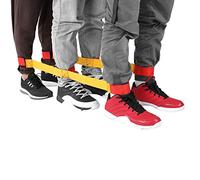 ANGGREK 2PCS Legged Race Band Team Fastening Tape 3/5/8 Person Outdoor Party Game with Elastic Belt Closure for Kids Adults Team Building Relay Races (Normal version 3 people)