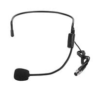 ANGGREK 2PCS Mini XLR 3pin TA3F Plug Amplifying Microphone, ABS Metal Head Wearing, Adjustable Pitch for Sports and Performances