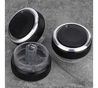 ANGGREK 3pcs AC Control Knobs Air Conditioning Switch Heat Dial with Aluminium Alloy Material Easy to Install for Zhisheng 2009-2012 Models