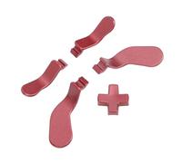 ANGGREK 5 Pcs Controller Paddle and D Pad, Stainless Steel D Pad Paddles Replacement for Elite Series 2 with Better Touch Feel for Gamers (Red)