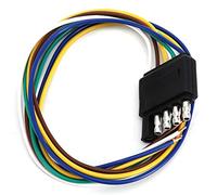 ANGGREK 5 Pin Flat Plug, Premium ABS Trailer Wire Harness Connector, Easy Installation for Towing and Trailers