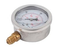 ANGGREK 68mm Hydraulic Pressure Manometer Pressure Meter 0-400 BAR 0-5800 PSI Double Scale with G1/4 Thread for Easy Reading