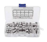 ANGGREK 80PCS M8x1.25 Stainless Steel Threaded Inserts Helical Coiled Wire Inserts Screw Thread Repair Kit for Aluminum 304 Steel with 5 Sizes (1D 1.5D 2D 2.5D 3D)