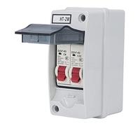 ANGGREK ABS Plastic Distribution Box Circuit Breaker Enclosure with Transparent Cover IP65 for Indoor Outdoor Electrical Protection (6A 32A)