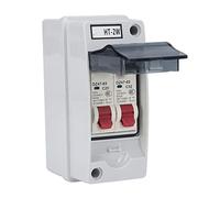 ANGGREK ABS Plastic Distribution Box Circuit Breaker Enclosure with Transparent Cover IP65 for Indoor Outdoor Electrical Protection (20A 32A)
