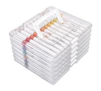 ANGGREK Acrylic Paint Markers, 72 Color Set, Vibrant Smooth Pigments for Rock Painting, Ceramics, Wood, Fabric and More Art Projects