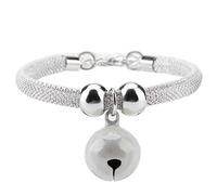 ANGGREK Adjustable Nylon Pet Collar for Cats Soft Skin-Friendly Comfortable Non-Fading with Bell Small Pet Collar Japanese Style Kitten Necklace Accessories (White)