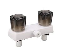 ANGGREK ANGGREK RV Shower Faucet Valve Diverter, Lightweight ABS Construction, Dual Knobs for Temperature Control and Easy Installation in Motor Homes (White) (White)